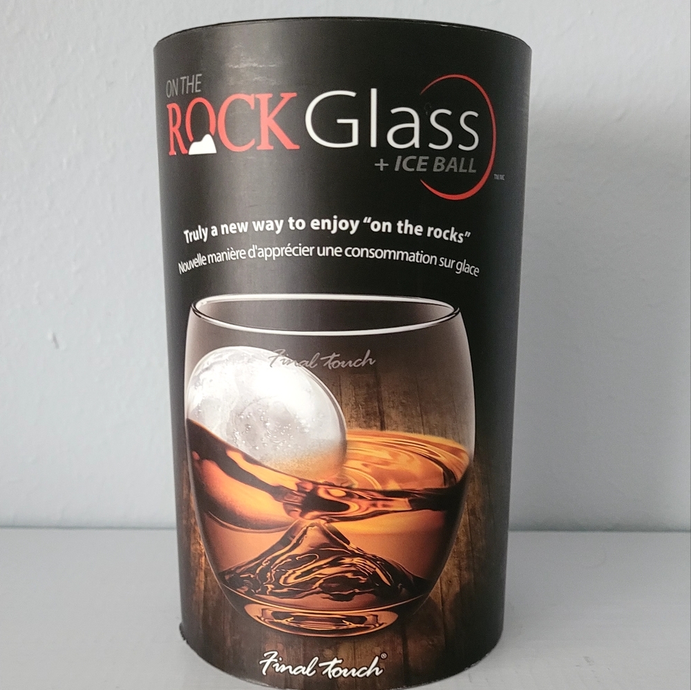 FINAL TOUCH® ON THE ROCK GLASS WITH ICE BALL